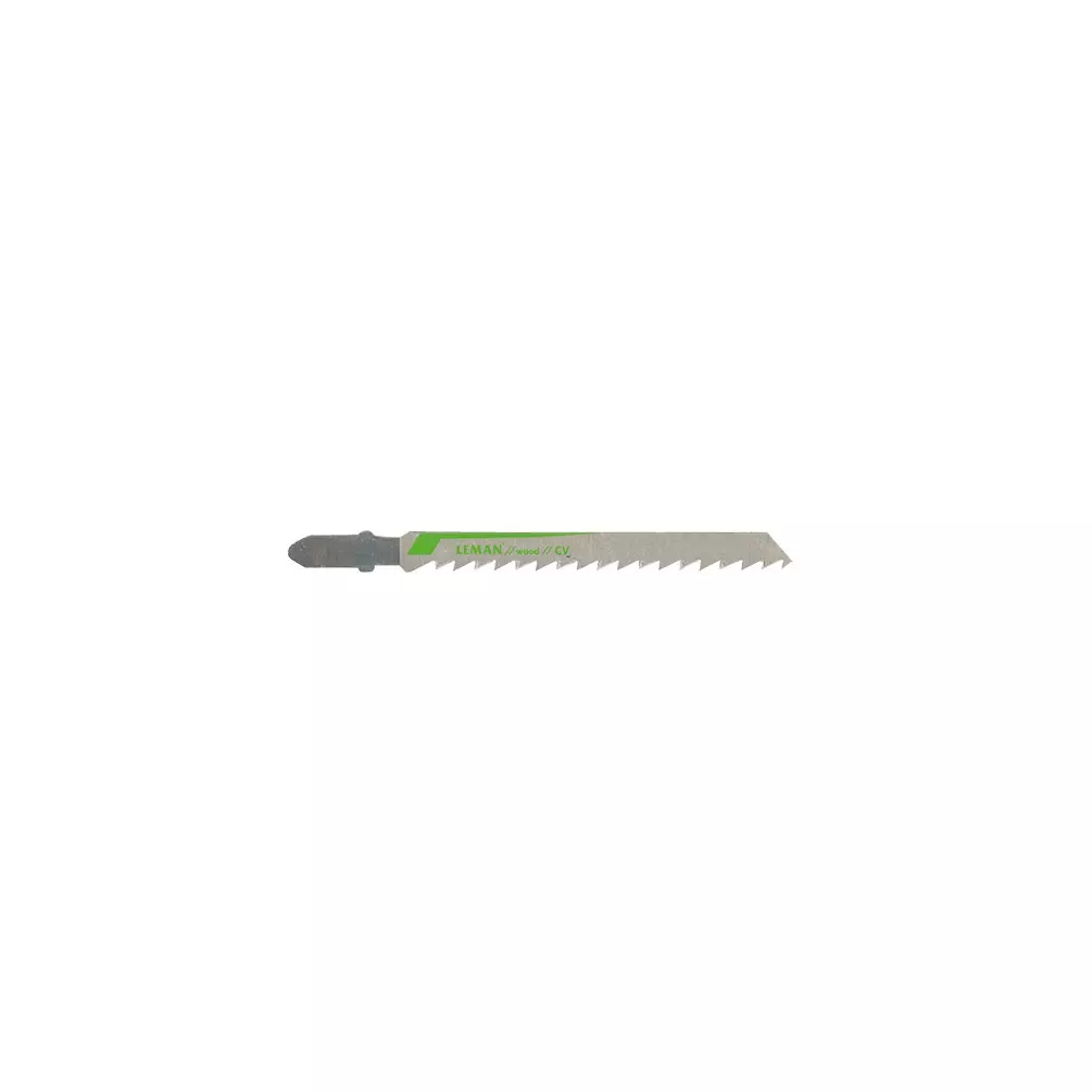 3 lames de scie sauteuse CV - Lu. 75 mm pas 4 mm - coupe fine pour bois - LEMAN - 7004.03
