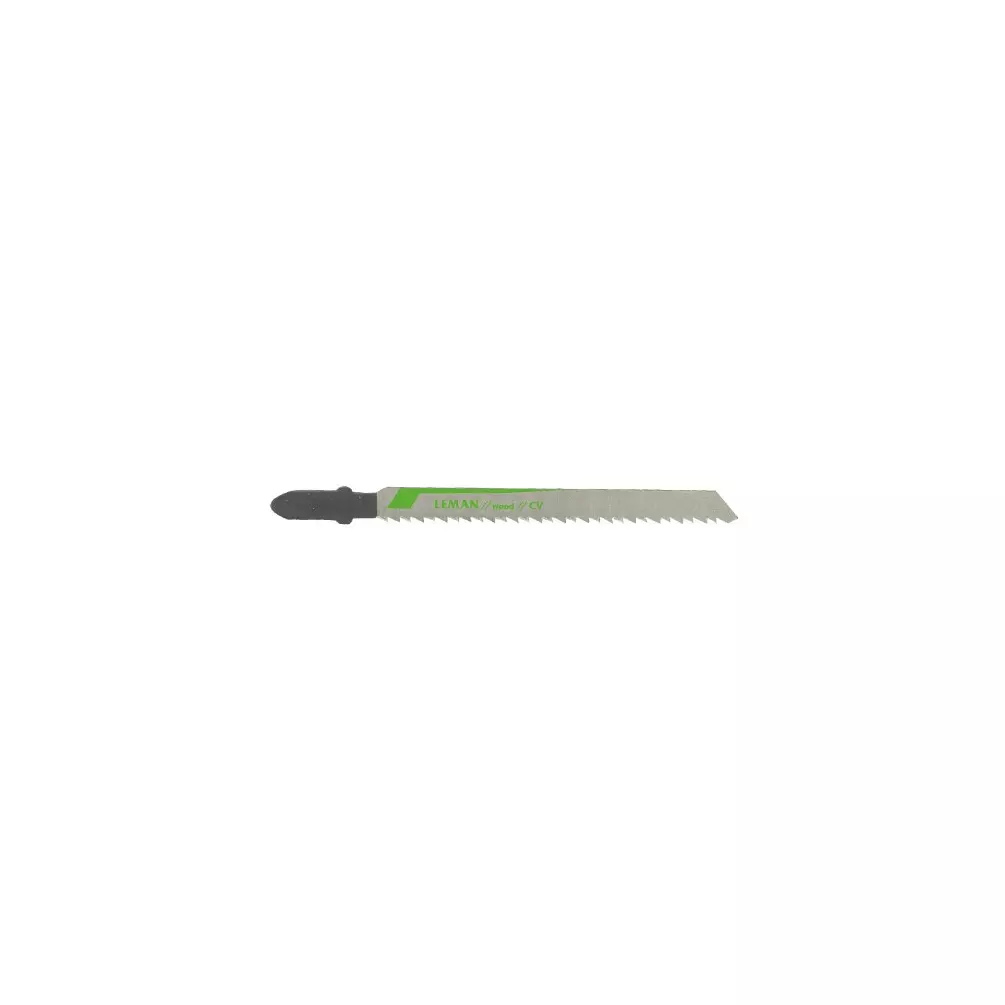 5 lames de scie sauteuse CV - Lu. 75 mm pas 2.5 mm - coupe fine pour bois - LEMAN - 7003.05