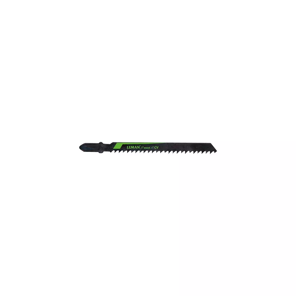 Lot de 5 lames de scie sauteuse CV Lu. 75 mm pas 3 mm coupe grossière pour bois - LEMAN - 7006.05