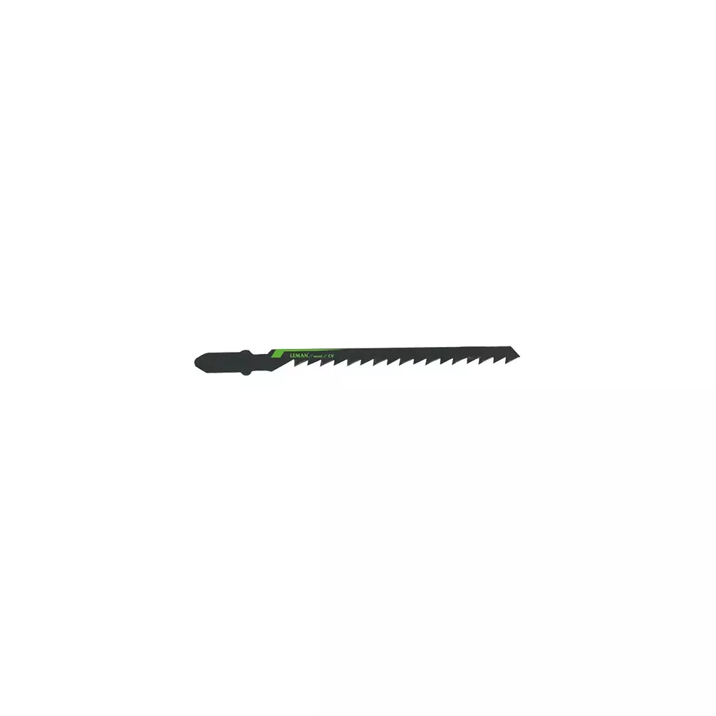 5 lames de scie sauteuse CV - Lu. 75 mm pas 4 mm - chantournage pour bois - LEMAN - 7012.05