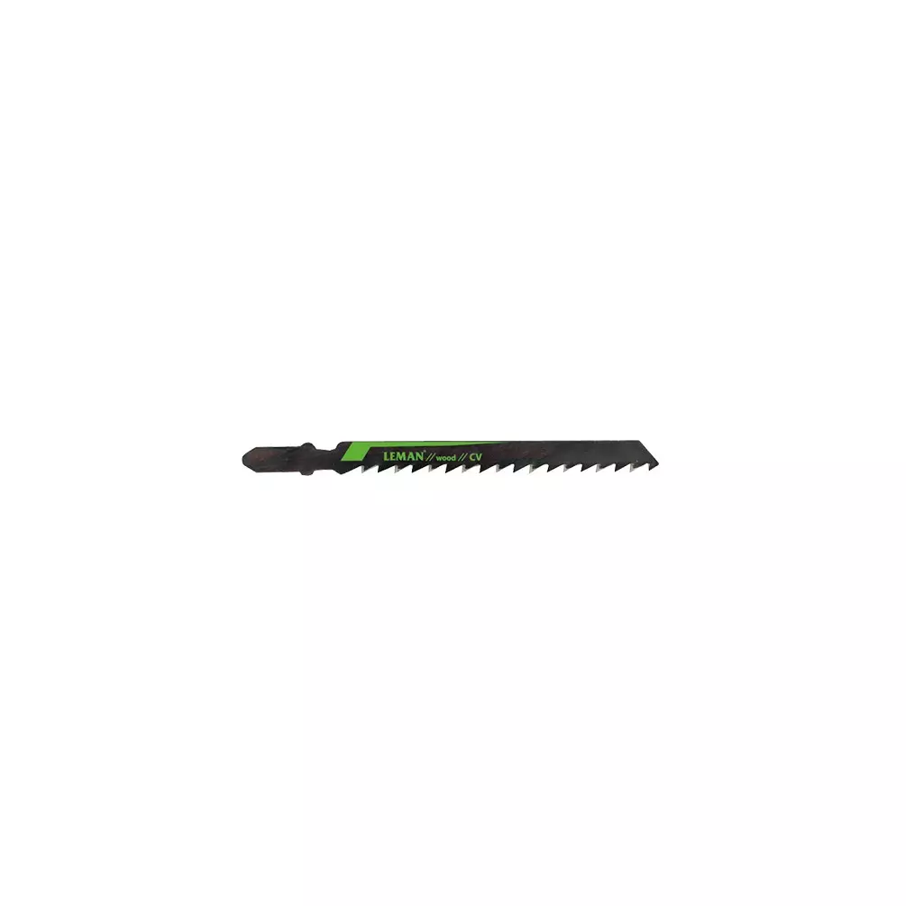 5 lames de scie sauteuse CV - Lu. 75 mm pas 4 mm - coupe grossière pour bois - LEMAN - 7010.05