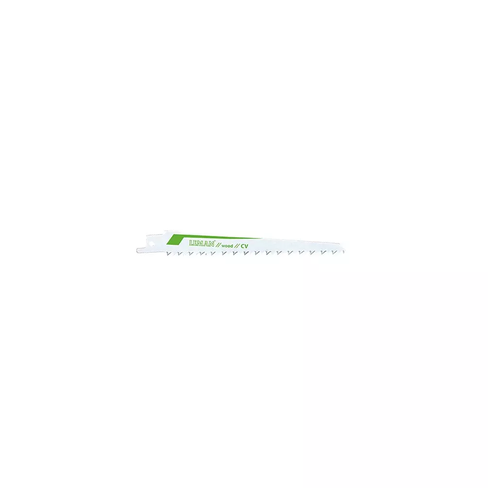 5 lames de scie sabre CV - Lu. 130 mm pas 4.2 mm - coupe fine pour bois - LEMAN - 7716.05