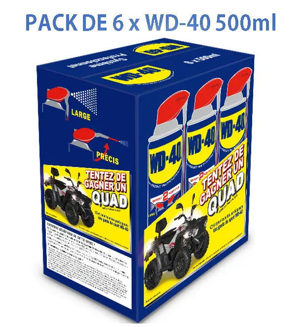 Produit Multifonction WD-40 Système Professionnel 500 ml - Lot de 6 - 33034/EU 