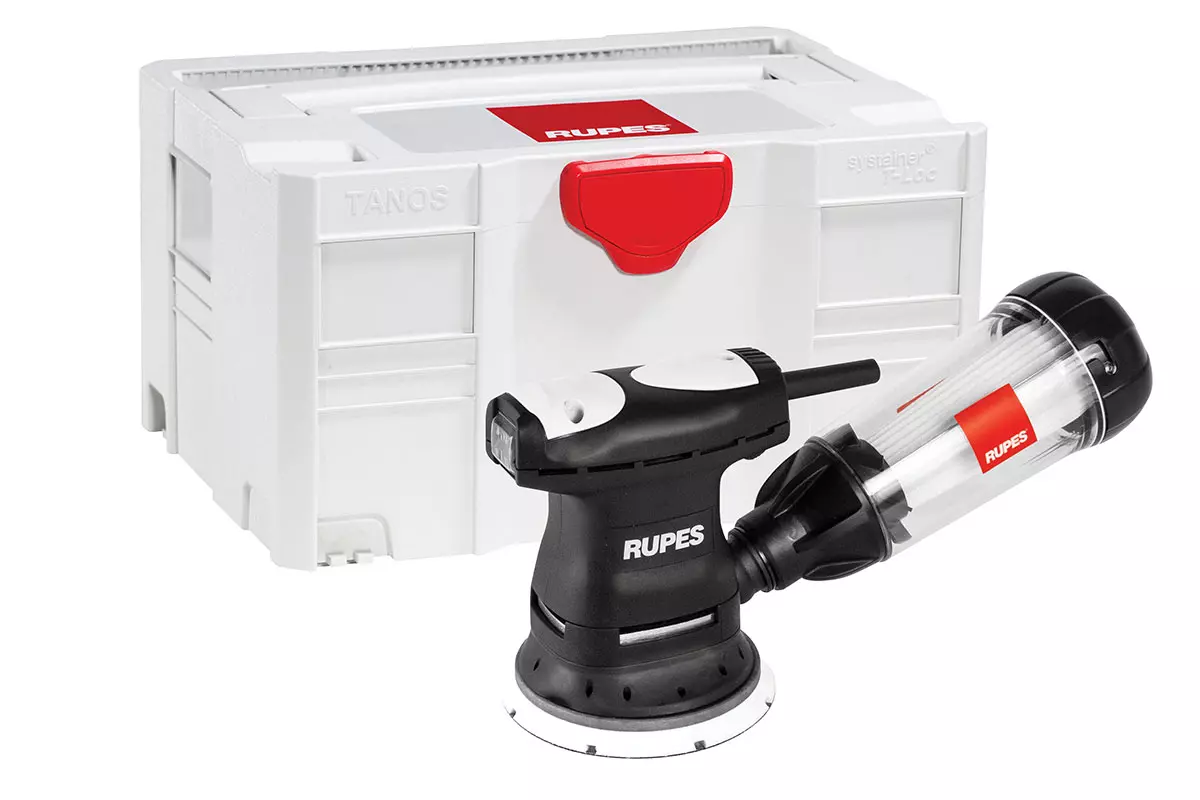 Mini ponceuse orbitale filaire Ventury - Ø 125 mm - 200 W - Avec contrôle de vitesse + Unité de filtrage dans Systainer - RUPES - LR71TE/BOX