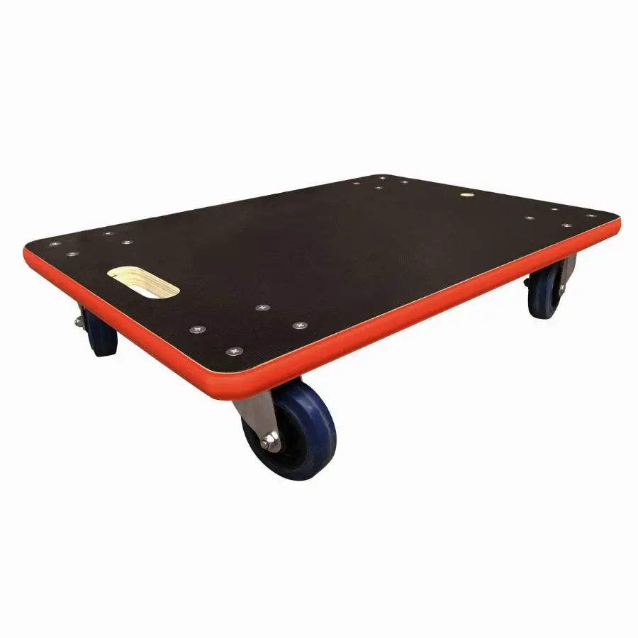 Plateau 450 kg STOCKMAN Epaisseur 27 mm - Roue caoutchouc - 700x500 mm 450 kg - PB31L