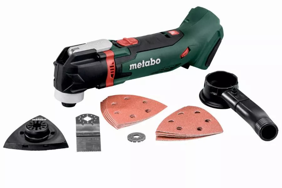 Outil multifonctions MT 18 LTX METABO sans batterie ni chargeur + coffret MetaBox + set d'accessoires - 613021840