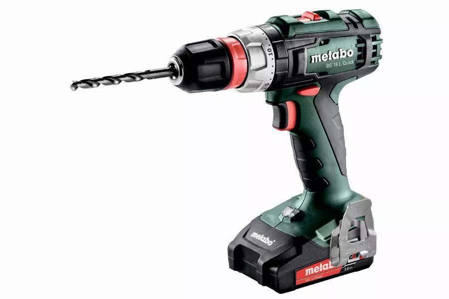 Perceuse visseuse METABO - BS 18V - L Quick 2 x 2,0 Ah Li-Power, SC 30, coffret - 602320500