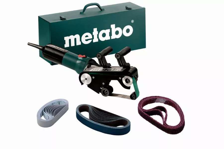 Ponceuse à tubes METABO RBE 9-60  Coffret avec set d'accessoires - 602183510