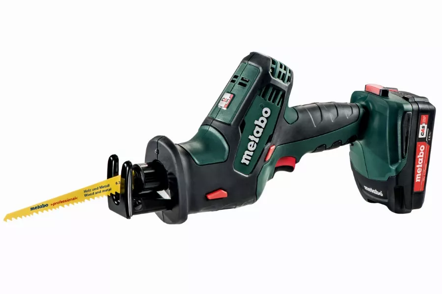 Scie sabre METABO SSE 18 LTX 2 x 2,0 Ah Li-Power, ASC 55, coffret - 602266500