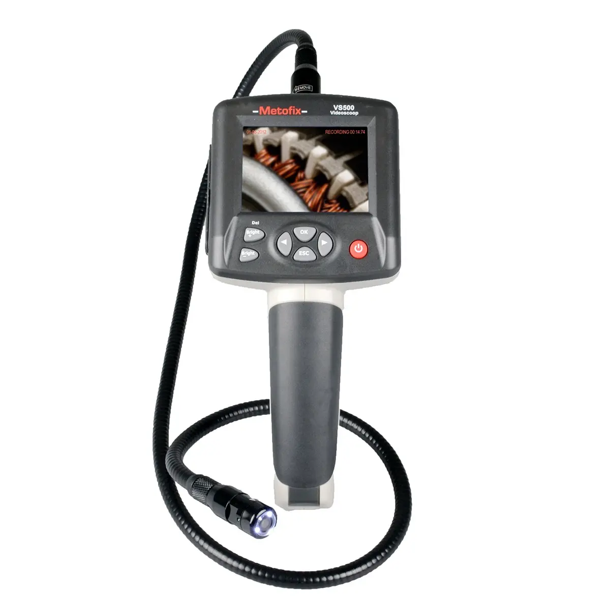 Metofix VS500 Vidéoscope avec caméra flexible - NETIM - 545712