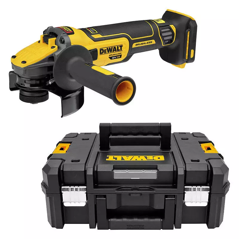Meuleuse 125 mm XR 18V - DEWALT - sans batterie ni chargeur - TSTAK  - DCG409NT-XJ