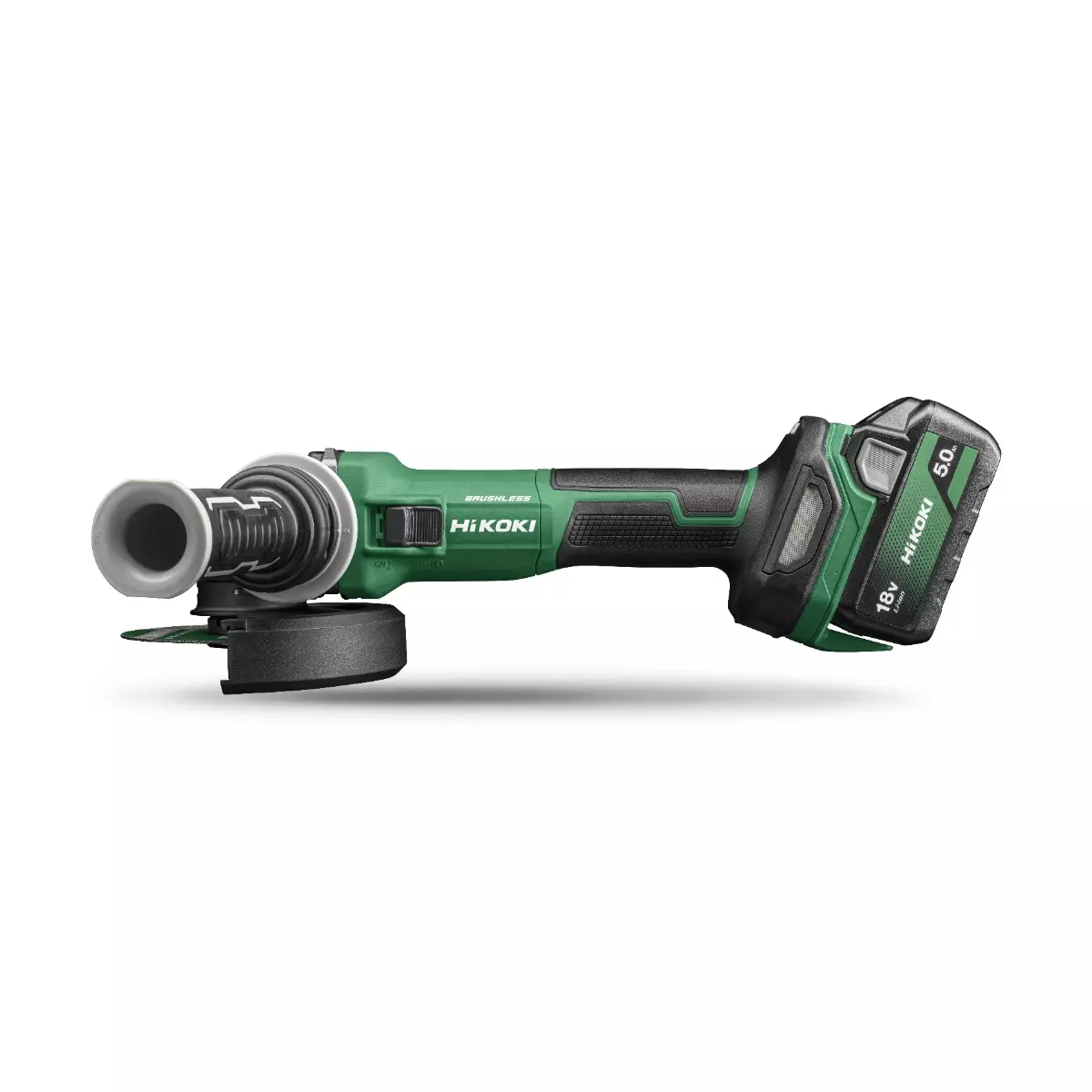 Meuleuse Ø125mm 18V – 5Ah - HIKOKI- Brushless avec interrupteur autobloquant - 2 batteries 5.0Ah - G1813DVEWQZ