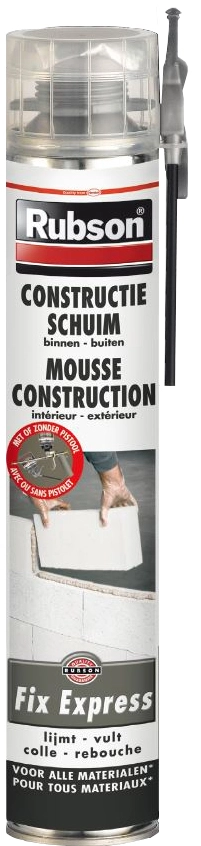 Mousse expansive Fix Express construction RUBSON - aérosol 750 ml - 1619486