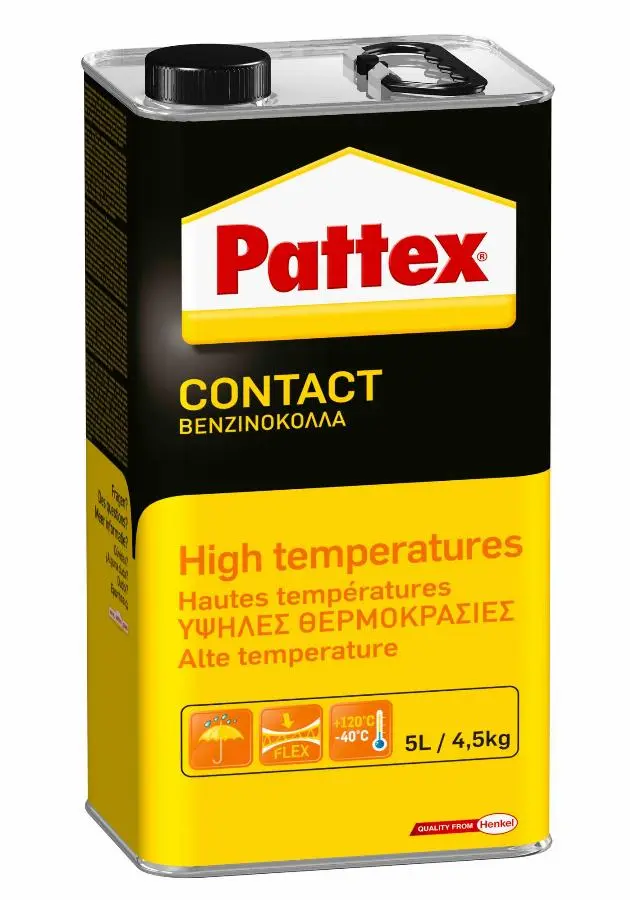 Colle contact haute température PATTEX - bidon 4.5 kg - 1419294