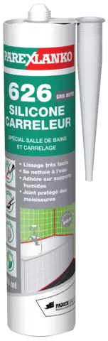 Mastic silicone carreleur 626 - PAREXLANKO - 310 ml - G626