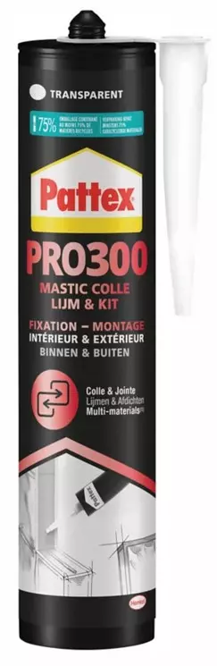 Colle fixation PL300 PATTEX - 300 g - transparent - 2945570