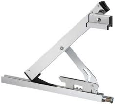 Compas pour OL90 avec palier d'accrochage GEZE - Course 170 mm - Noir - 74509