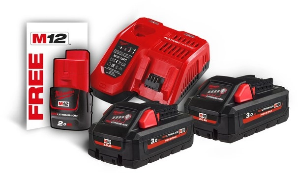  Pack énergie 18V HIGH OUTPUT 2 x 3,0 Ah - M18 HNRG-302 - MILWAUKEE - 4933471071