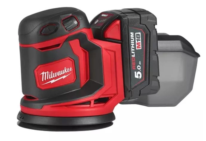 Ponceuse orbitale M18 BOS125-502B 125 mm 18V 5Ah MILWAUKEE - 4933464229