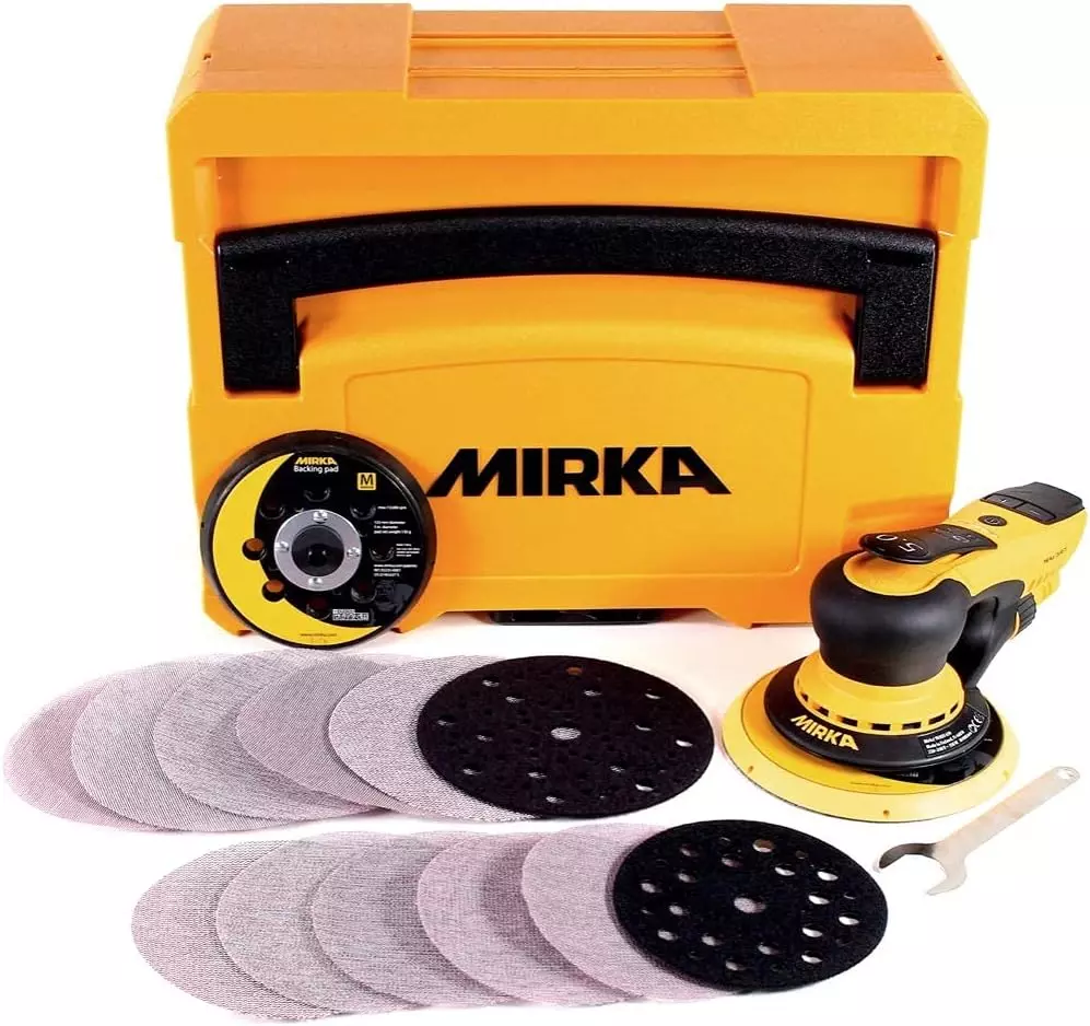 Ponceuse orbitale Deros II 5650 - Ø 125/150 mm - MIRKA - avec coffret de rangement - MID5650404CA