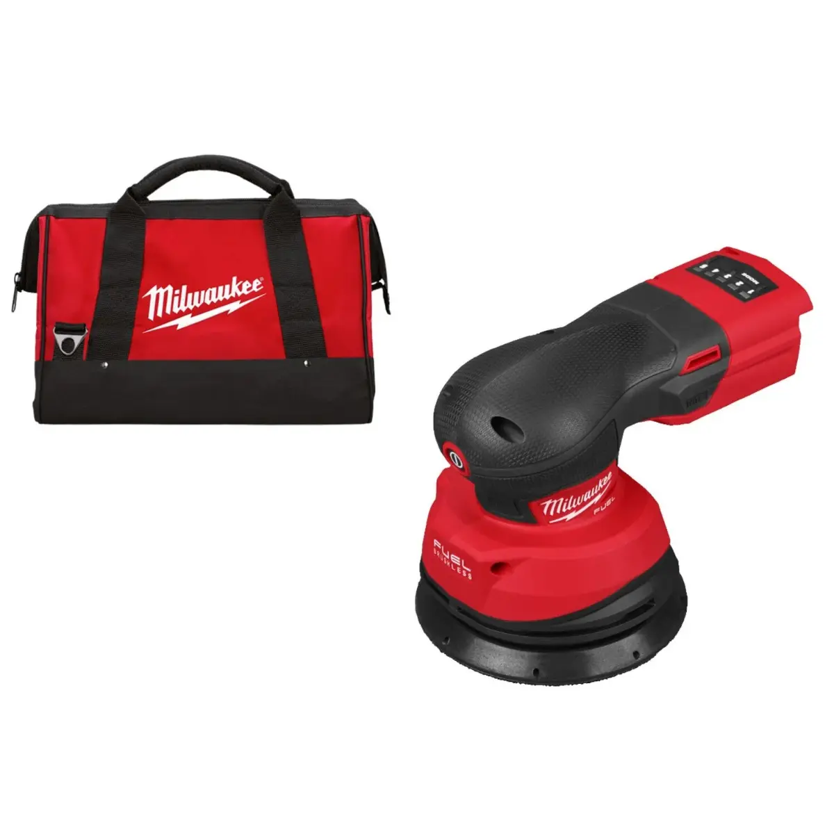 Ponceuse orbital excentrique 125mm FUELM18 FROS125-0B - MILWAUKEE - sans batterie, ni chargeur - sac de transport - 4933498253