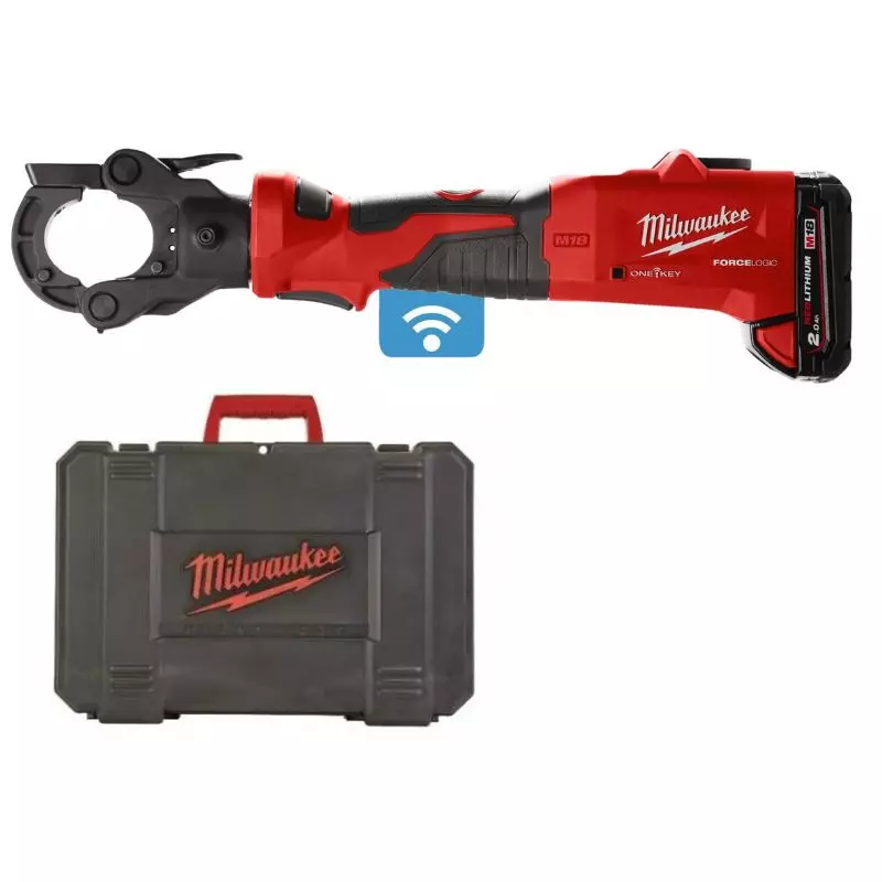 Sertisseuse hydraulique sans fil M18 ONEHCCT60-202C - 18V - Inclus 2 Batteries + 1 Chargeur + 1 Coffret - MILWAUKEE - 4933479684