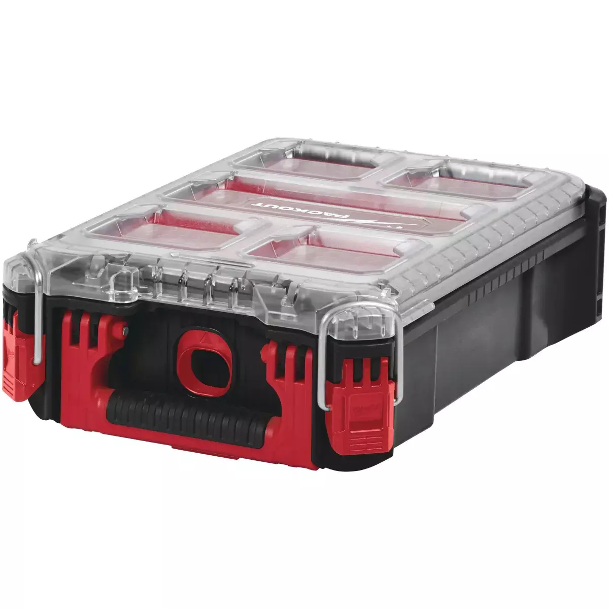 Organiseur Packout compact étanche 117mm - 5 compartiments - couvercle transparent - MILWAUKEE - 4932464083