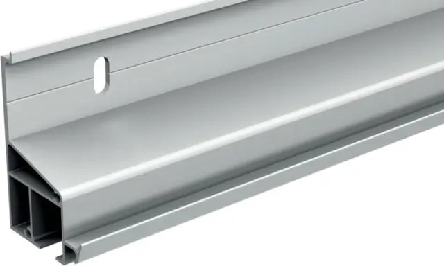 Rail équerre monobloc en aluminium brut MANTION - L. 2.5m - 11161/250