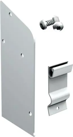 Kit d'embouts alu MANTION pour bandeau 11163 + 2 pinces + 8 vis 4.8x19 inox - 11165