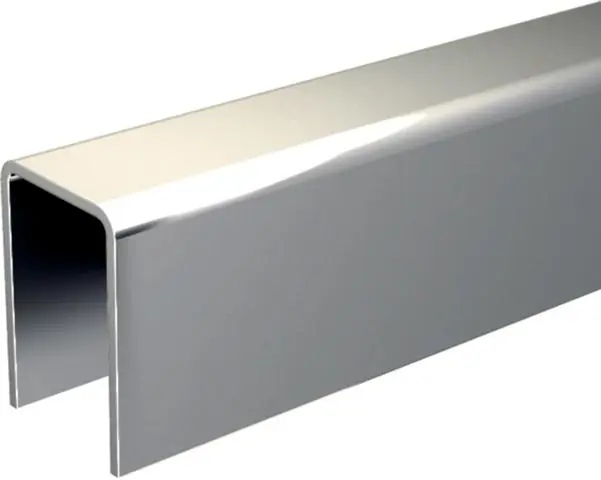 Profil u 25x18 en aluminium en longueur de 3m pour guidage volets coulissants 1109a/300