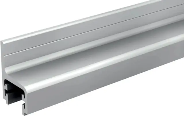 Profil u 37x24 en aluminium en lg de 6m a visser au mur pour volets coulissants 11109e/600