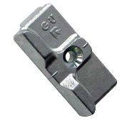 Gâche galet 2 vantaux Aluplast/Kommerling FERCO Argent - E-19568-00-0-1