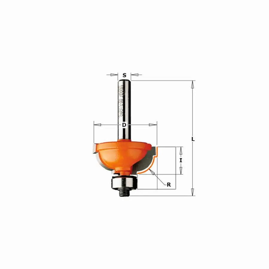 Fraise à doucine R=4 - Q.8 - HM LEMAN - 4458.704.00