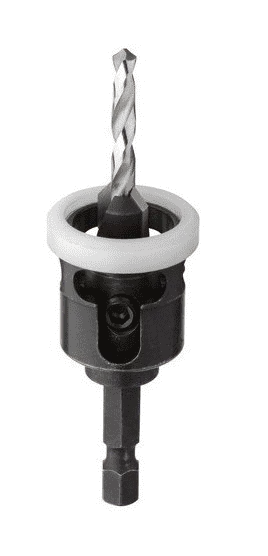 Kit terrasse Bois - Fraisoir carbure 45°+ Butée de profondeur - DIAGER - avec 3 forets Ø4 + clé de montage - 902D04