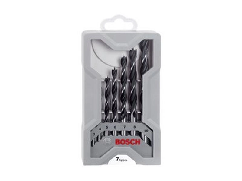 Set de 7 mèches BOSCH hélicoïdales à bois - 2607017034
