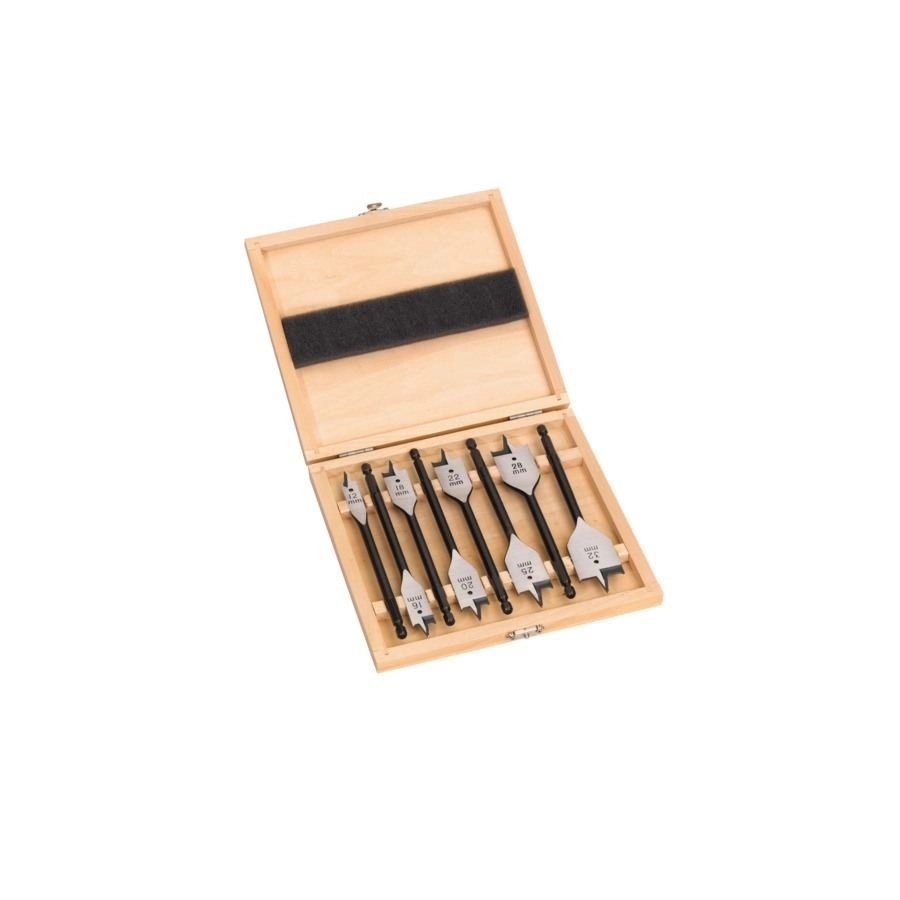 Coffrets de 8 mèches à bois plates MILWAUKEE - Ø 12 à 32 mm - lg 152 mm - 4932352504