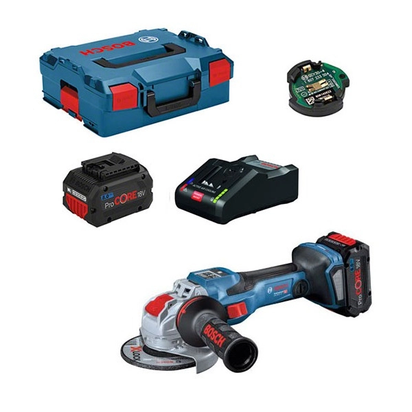 Meuleuse sans fil BITURBO GWS 18V -15 SC X-Lock 2x8.0 Ah BOSCH - 06019H6501