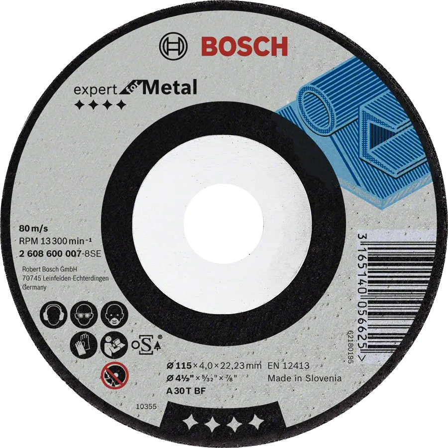 Meule EXPERT  à ébarber BOSCH - Ø115 x 6.0 mm - 2608600218