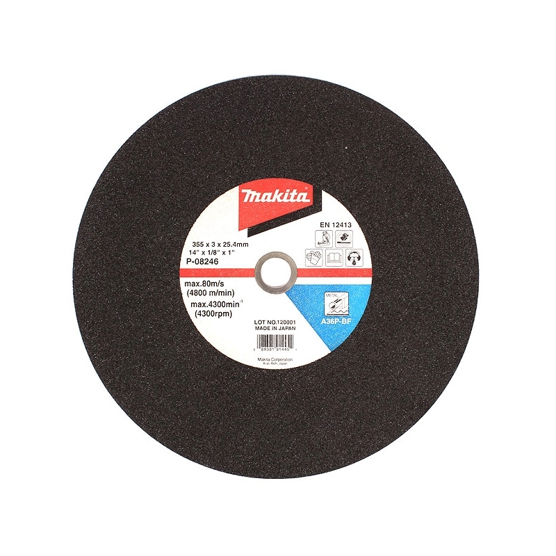 Lot de 5 disque à tronçonner métal 3x355MM A30P 2G MAKITA - B-16891-5