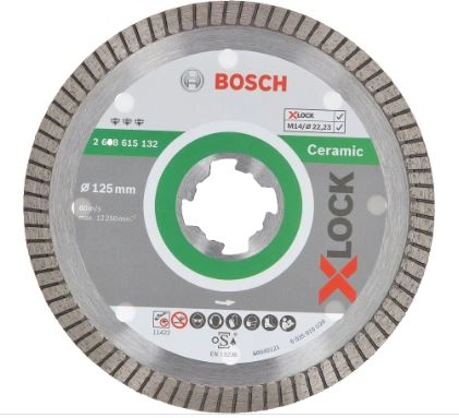 Disque diamant X-Lock Ceramic ExtraClean BOSCH 125 mm - 2608615132
