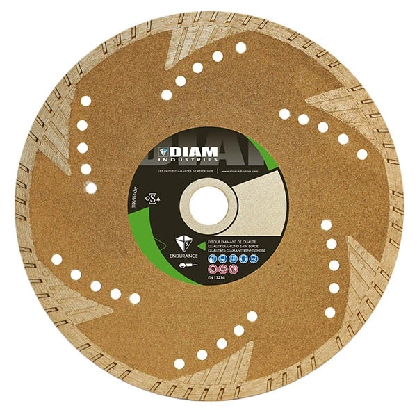 Disque diamant Ø125/22.2 DIAM pour pierres naturelles tuiles béton granit - TS80125