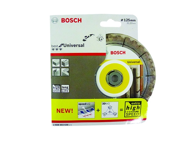 Disque à tronçonner diamanté BOSCH D BEST Universel Rapido 125X22.23 MM - 2608603630