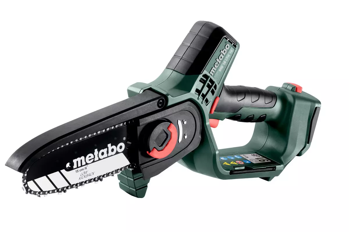 Scie à élaguer sans fil MS 18 LTX 15 - Solo en Métabox 145 L sans piles ni chargeur - 18 V/2.0 Ah - METABO - 600856840
