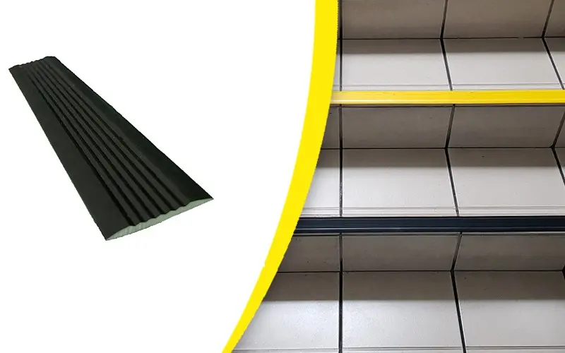 Nez de marche antidérapant souple autoadhésif WATTELEZ noir 50x3000mm - 604009NADH