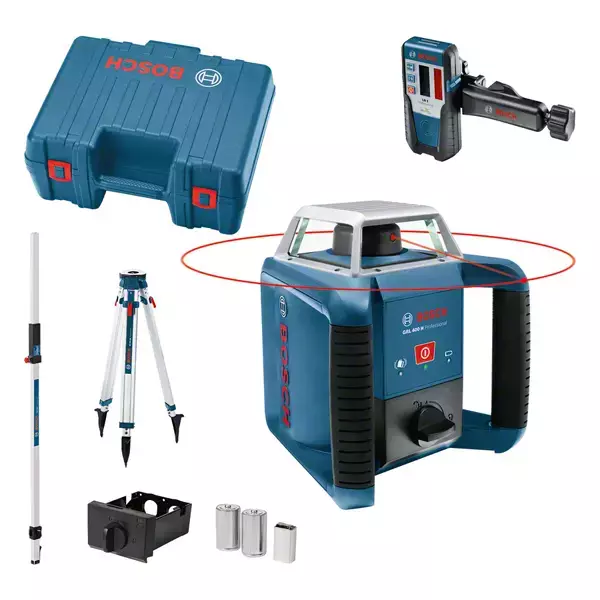 Laser rotatif GRL 400 H - BOSCH - avec batterie - accessoires - coffret - 061599403U