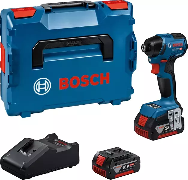 Visseuse à chocs  GDR 18V-220 C - BOSCH - avec 2 Batteries 18V 5.0 AH - chargeur - L-Boxx - 06019L6003