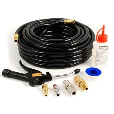 Kit tuyau BOSTITCH à air comprimé + soufflette + accessoires - CPACK15  