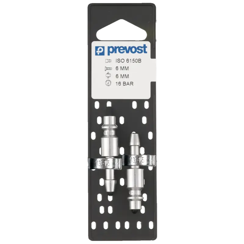 Embout PREVOST pour flexibles Ø10 mm avec colliers à oreilles 1518 - La paire - IRP 066810P2