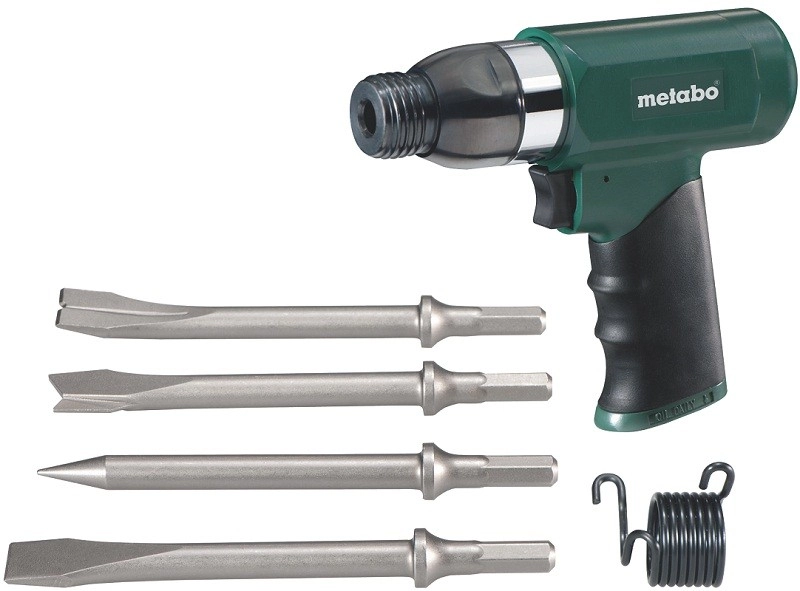 Marteau burineur à air comprimé METABO DMH 30 Set + 4 burins -  6.04115.50 