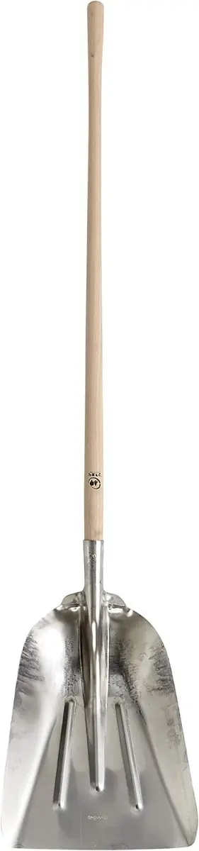 PELLE EN ALLUMINIUM extra creuse largeur 37 cm manche bois